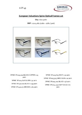 Bundle of Spine optical frames (Quantity: 600) - 4