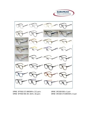 Bundle of Spine optical frames (Quantity: 367) - 2