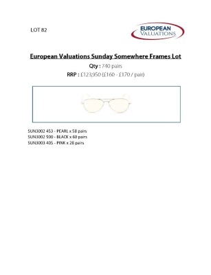 Bundle of Sunday Somewhere optical frames (Quantity: 315) - 2