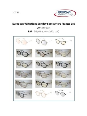 Bundle of Sunday Somewhere optical frames (Quantity: 315)