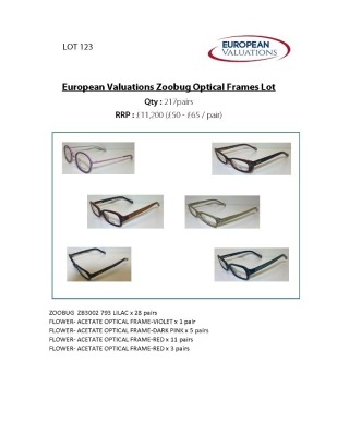 Bundle of Zoobug optical frames (Quantity: 217) - 3