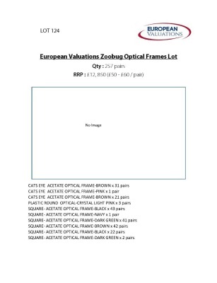 Bundle of Zoobug optical frames (Quantity: 257)