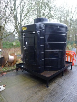 Tuffa Tank fuel storage tank, 3500 litres, (contains approximately 1300litres of red diesel which the buyer will be responsible for) - 2