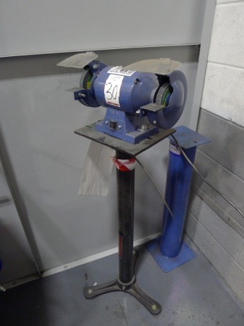 Kobe double ended bench grinder with stand.