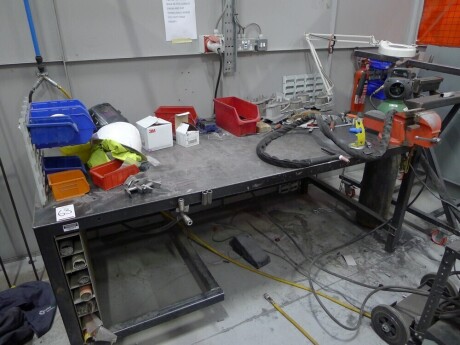Steel welding table with Kennedy vice 200cm x 100cm (table only)