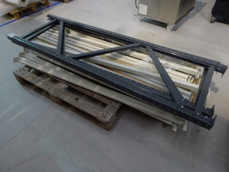 1 bay of dismantled boltless steel light duty pallet racking