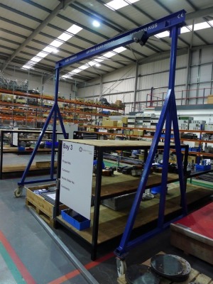 Lifting Gear Direct 100Kg capacity A frame mobile gantry (no hoist) - 2