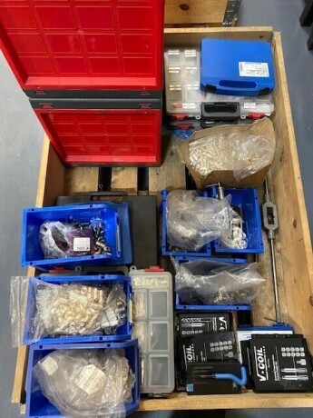 Pallet to include various heli-coils and heli-coil tooling for SGT100 and SGT200