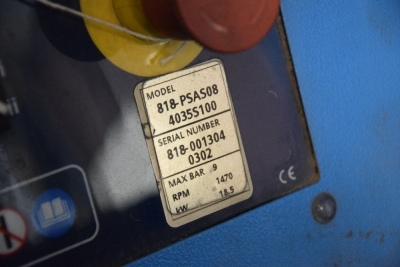 Hydrovane V18 (818-PSAS08) rotary vane compressor S/N 818-0013040302 (Yard) - 2