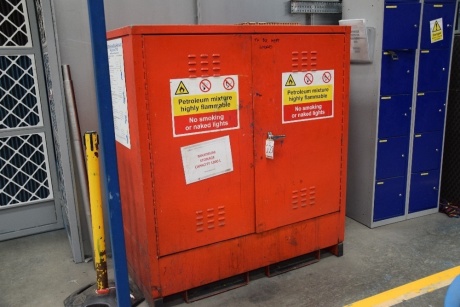 Steel flamables / chemical safety cabinet 140cm x 160 cm (Bay 3)