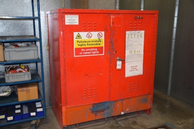 Steel flamables/ chemical safety cabinet 140cm x 160 cm (Bay 3)