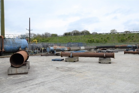Various diameter and pipe schedule pipe spools and bends (Yard )