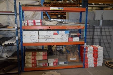 Large quantity of WB welding wire as lotted on 3 racks (Bay3)