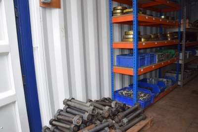 5 bays of racking and contents, mainly heavy duty nuts, bolts and fixings (Containers) - 3