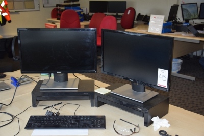 5 Dell 22inch flat panel monitors (Ground floor office)