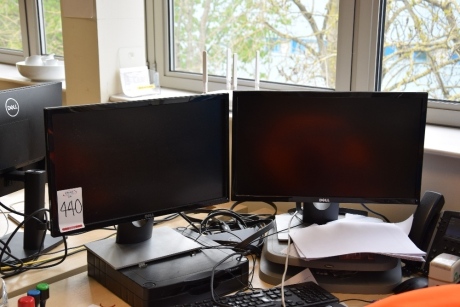6 Dell 22inch flat screen monitors (Offices second floor accounts)