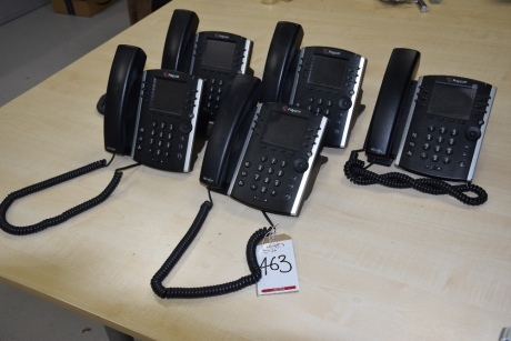 40 Polycom VVX410 backlit telephone handsets