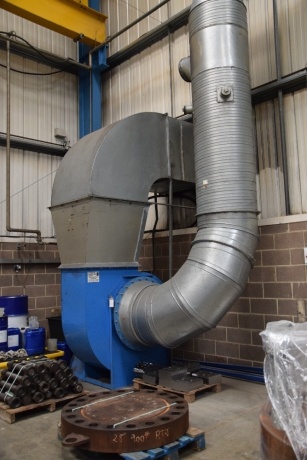 RHF Fans CM9 fume extraction system. S/N 105/8400/2-1 (2006) (A Method Statement and Risk Assessment must be provided, reviewed and approved by the Auctioneer prior to any removal work commencing on this lot) (Bay 3)
