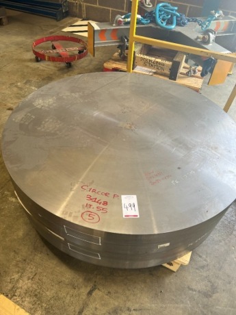 2 48"ns CL300 Door Forging ASME SA350 LF2 CL.1, Finish M/C Size: OD 1245mm x 160mm Thk, NACE MR-01-75/ISO 15156 & 3.1 Certs