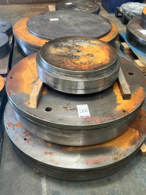 Pallet of S355 part machined steel billets