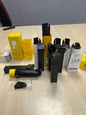 Variety of Sandvik, Seco and Kennametal machining tools