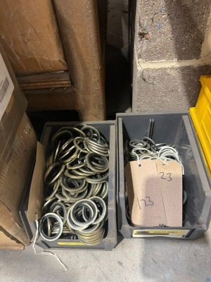 Assortment of various size bonded seals - 6