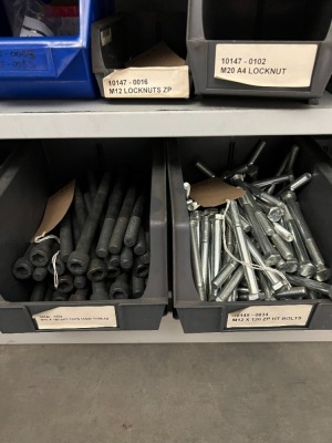 Various size A4 316 & A2 304 fixings including cap heads, bolts, nuts and washers including locker - 7