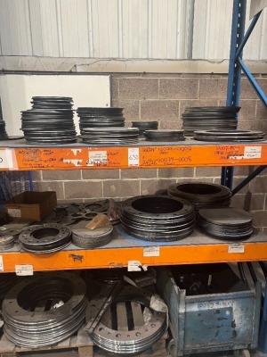  Various size body flanges, racking not included - 2