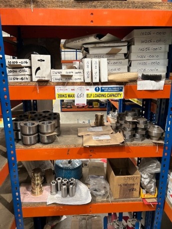 Contents of racking to include various components