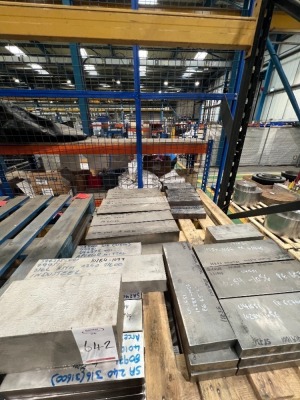 Pallet to include mainly A4 316 steel billets, also containing 12 billets of duplex steel - 2