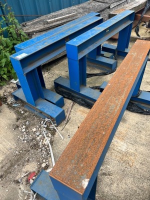 4 Heavy duty metal trestles - 2