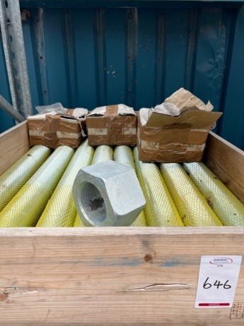 Pallet of heavy duty steel nuts and bolts