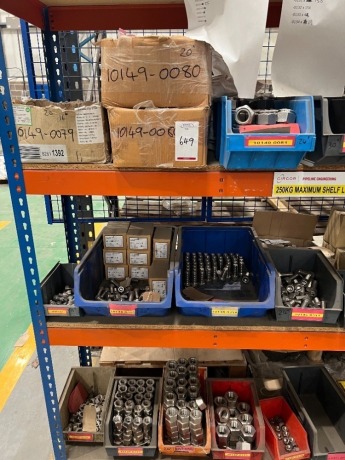 Contents of racking to include various size 316 Stainless steel fastenings