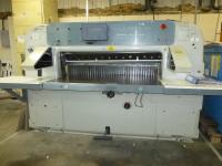 Wohlenberg 132U papercutting guillotine s/n S8161 retrofitted with Microcut Color WS programmable unit (A Method Statement and Risk Assessment must be reviewed and approved by the Auctioneer prior to any removal work commencing on this lot.)