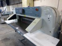 Wohlenberg 132U papercutting guillotine s/n S8161 retrofitted with Microcut Color WS programmable unit (A Method Statement and Risk Assessment must be reviewed and approved by the Auctioneer prior to any removal work commencing on this lot.) - 2