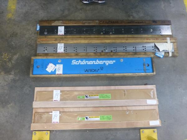1390 mm x 125 mm Spare guillotine blade
