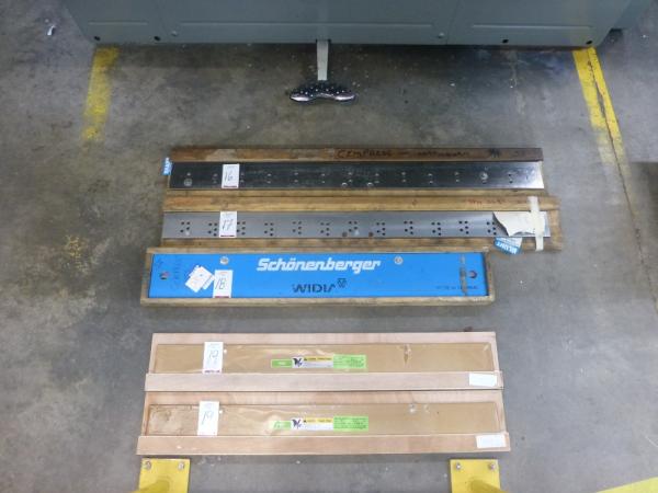 2x (1095 mm x 115 mm x 11.7 mm) Polar 92 spare guillotine blades