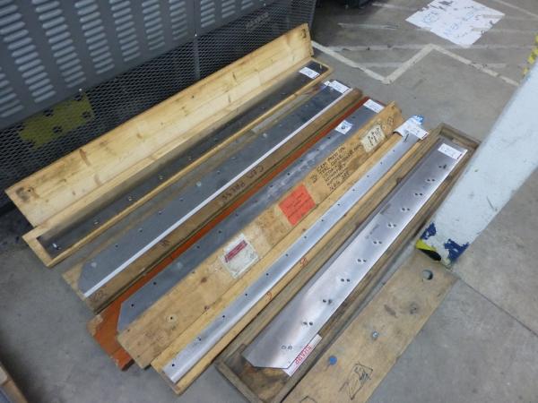 2x (1570 mm x 120 mm) spare guillotine blade
