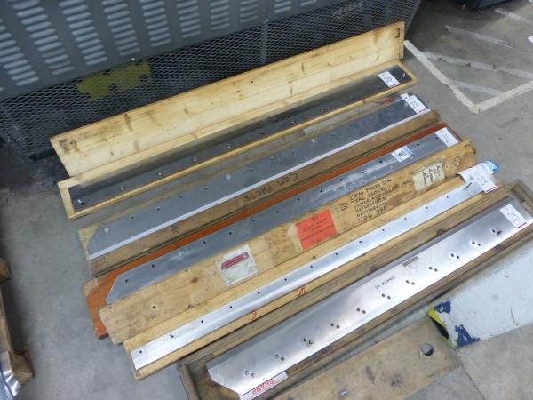 1530 mm x 58 mm blade and block for guillotine