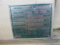 Polytex HBP-H-M1000 fiblon fusing press machine, s/n 80820-0019 with fiblon H-M1000D control unit, 900 mm maximum width - 4