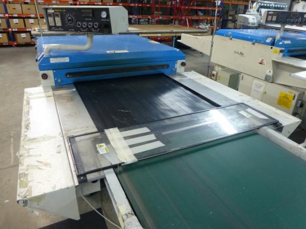 Polytex KB11 fiblon fusing press machine, s/n 205 (1997) with fiblon H-M1000D control unit, 900 mm maximum width