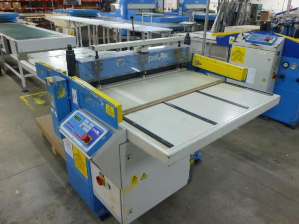 Polytex ZPV down stroking cutter, s/n 508 with Fasnechl Z3142AM light guards and 1020 mm maximum cutting width