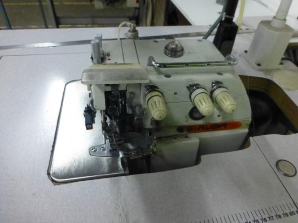 Siruba 514M2-24 overlocker with Elka variostop motor and Elka V722 control unit