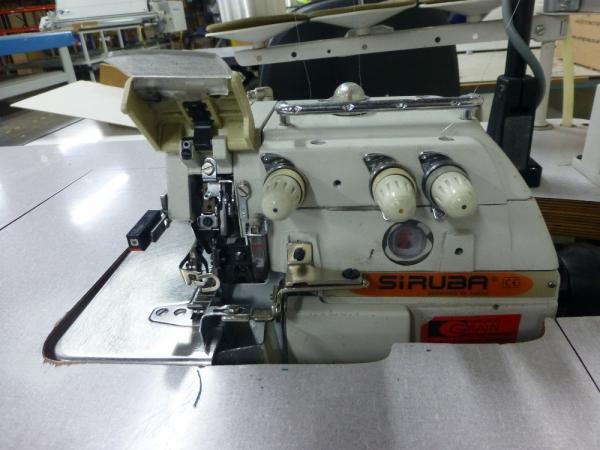 Siruba 514M2-24 overlocker with Elka variostop motor and Elka V722 control unit