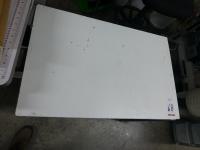 9x Small steel framed work tables
