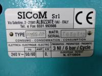 Sicom MV10/P air-operated double-head eyeletting machine s/n 7636A10 and 7636B10, 240 V - 2