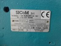 Sicom MV10/P air-operated double-head eyeletting machine s/n 7636A10 and 7636B10, 240 V - 3