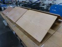 2x benchtop (590 mm x 400 mm) inclinable work stands