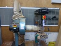 Draper 16 speed general duty bench drill with Clarke dust collection unit - 2