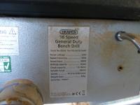 Draper 16 speed general duty bench drill with Clarke dust collection unit - 3